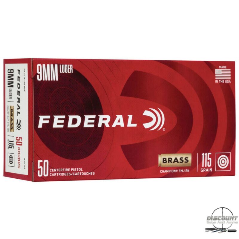 Federal Champion 9mm Luger 115grains 500 Rounds