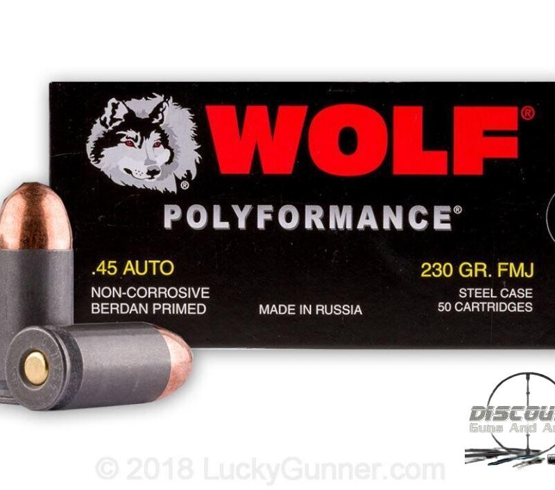 Wolf WPA - 45 ACP - 230 Grain FMJ- 500 Rounds