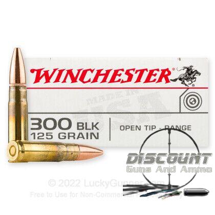 Winchester USA - 300 AAC Blackout - 125 Grain Open Tip - 500 Rounds