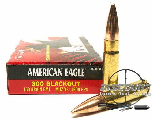 Federal American Eagle - 300 AAC Blackout - 150 Grain FMJ - 500 Rounds