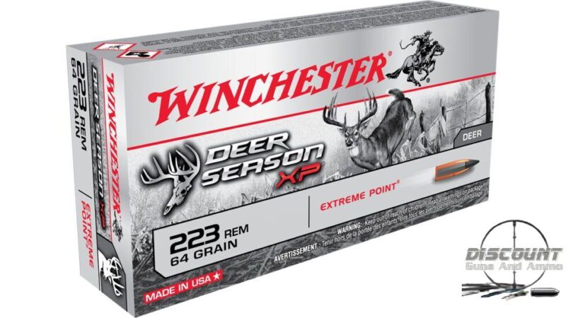 Winchester DEER SEASON XP .223 Remington 64 grain Extreme Point 500 Rounds