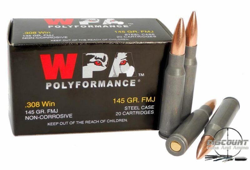 Wolf WPA Polyformance - 308 - 145 Grain FMJ - 500 Rounds