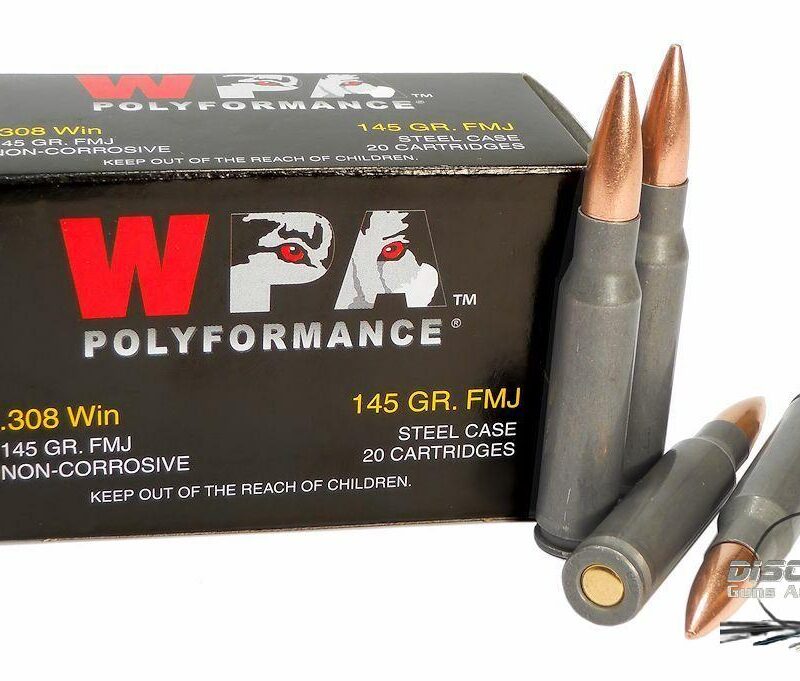 Wolf WPA Polyformance - 308 - 145 Grain FMJ - 500 Rounds