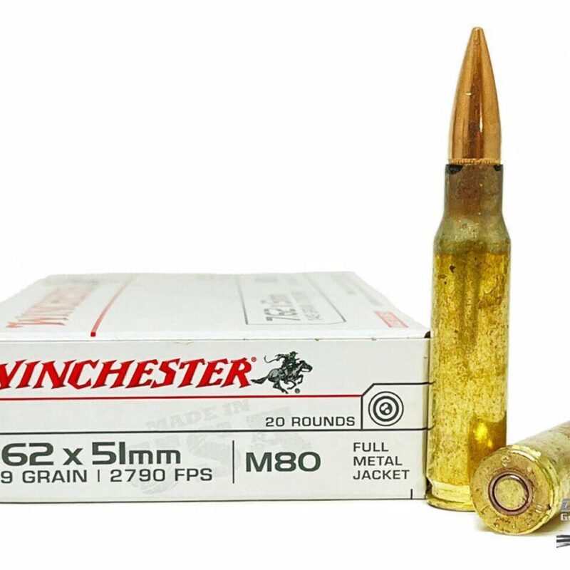 Winchester - 7.62x51 - 149 Grain FMJ M80 - 500 Rounds