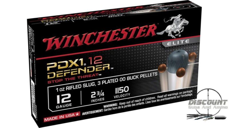 Winchester DEFENDER SHOTSHELL 12 Gauge 1 oz 2.75" Centerfire Shotgun Buckshot Ammunition S12PDX1