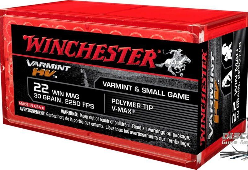 Winchester VARMINT HV .22 Winchester Magnum Rimfire 30 grain Polymer Tip Rimfire Ammunition S22M2PT