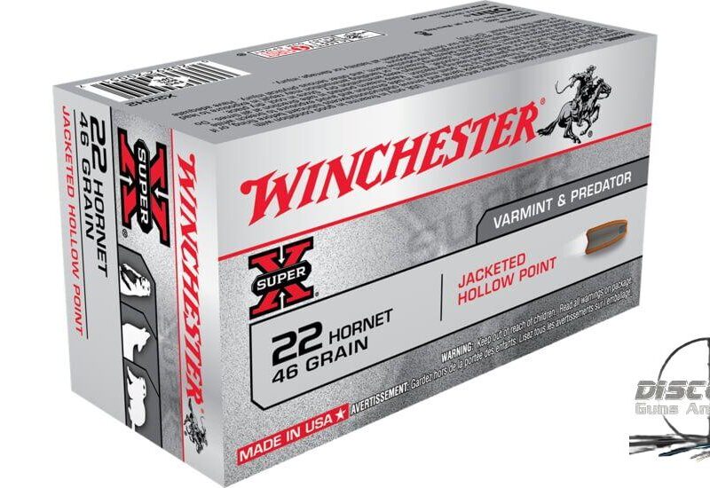 Winchester SUPER-X RIFLE .22 Hornet 46 grain Jacketed Hollow Point Centerfire Rifle Ammunition X22H2 , 500 Rounds