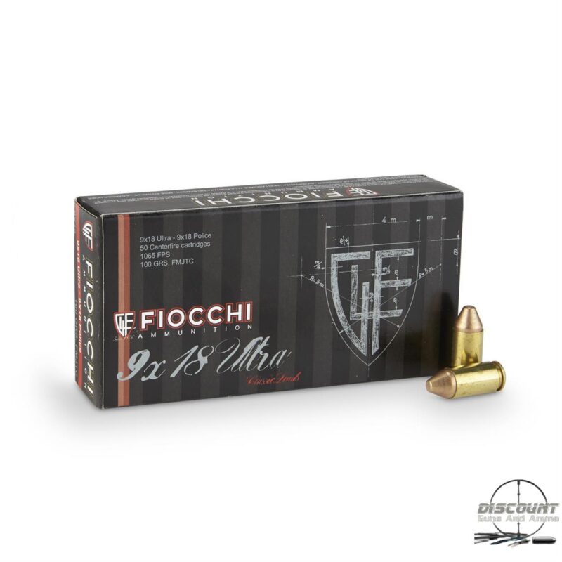 Fiocchi Specialty 9x18mm Ultra (Police) 100 Grain, 500 Rounds