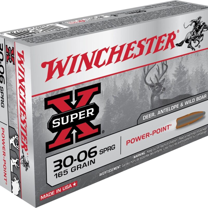 Winchester Super-X Ammunition 30-06 Springfield 165 Grain Power-Point Box of 20