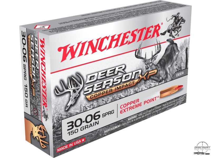 Winchester Deer Season XP Copper Impact Ammunition 30-06 Springfield 150 Grain