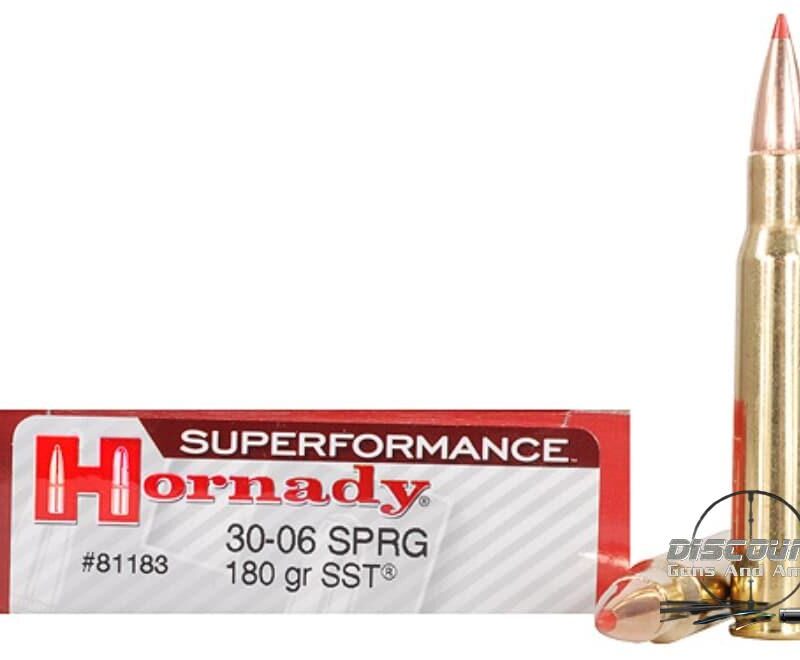 Hornady Superformance SST Ammunition 30-06 Springfield 180 Grain SST Box of 500 Rounds