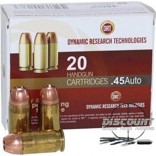 DRT 45 AUTO AMMUNITION TERMINAL SHOCK 500 ROUNDS