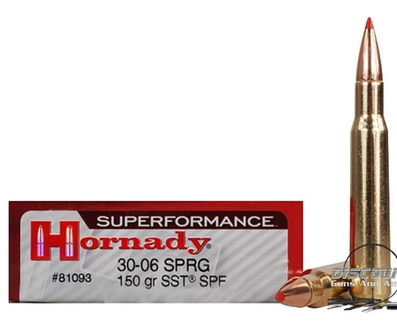 Hornady Superformance SST Ammunition 30-06 Springfield 150 Grain of 500 Rounds