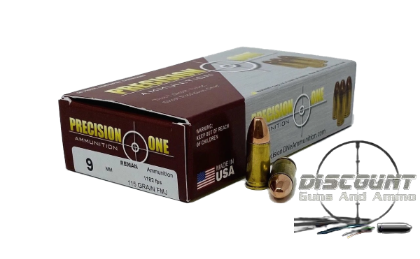 PRECISION ONE 9MM AMMUNITION 500 Rds