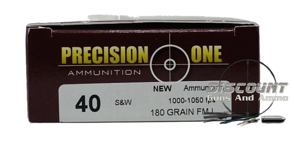 PRECISION ONE 40 S&W AMMUNITION BRASS 500 ROUNDS