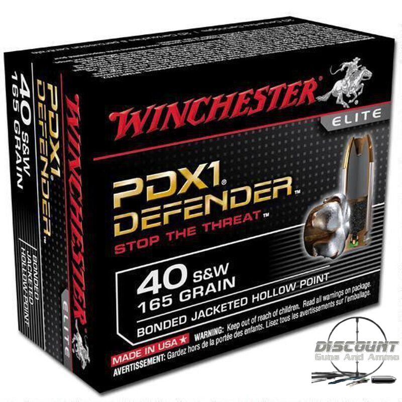 Winchester Defender .40 S&W 165 grain Ammunition 500 Rounds